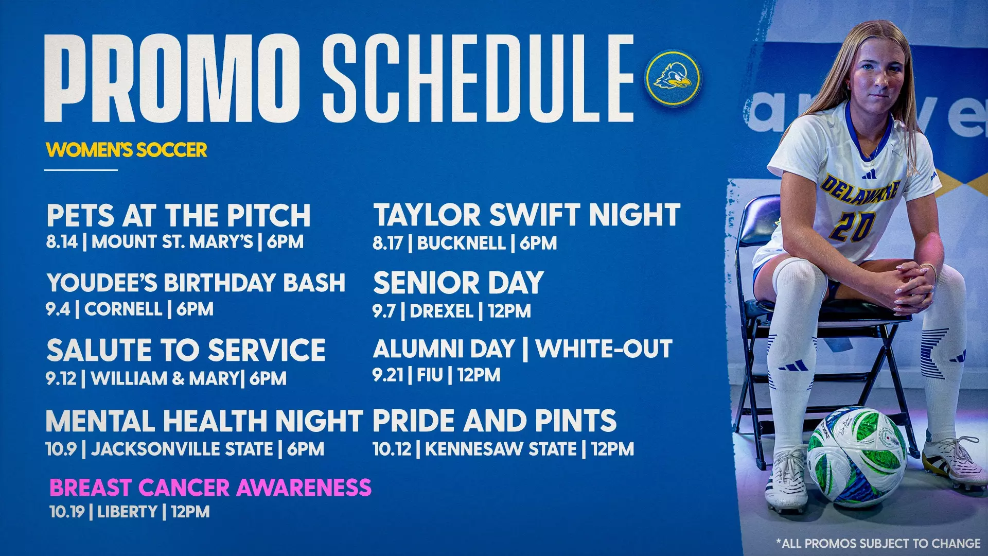 2025 WSOC Promo Calendar