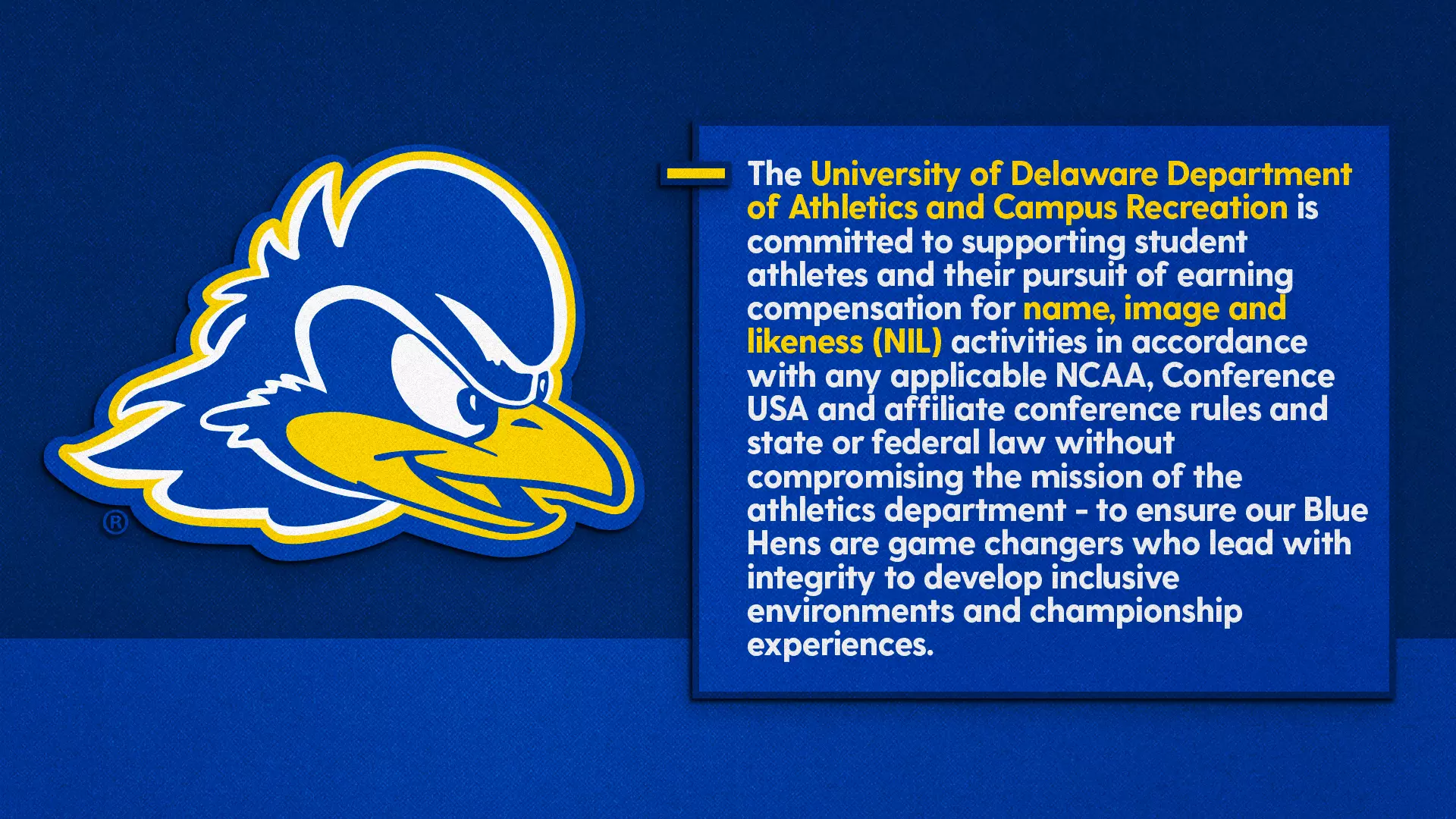 Delaware Athletics NIL