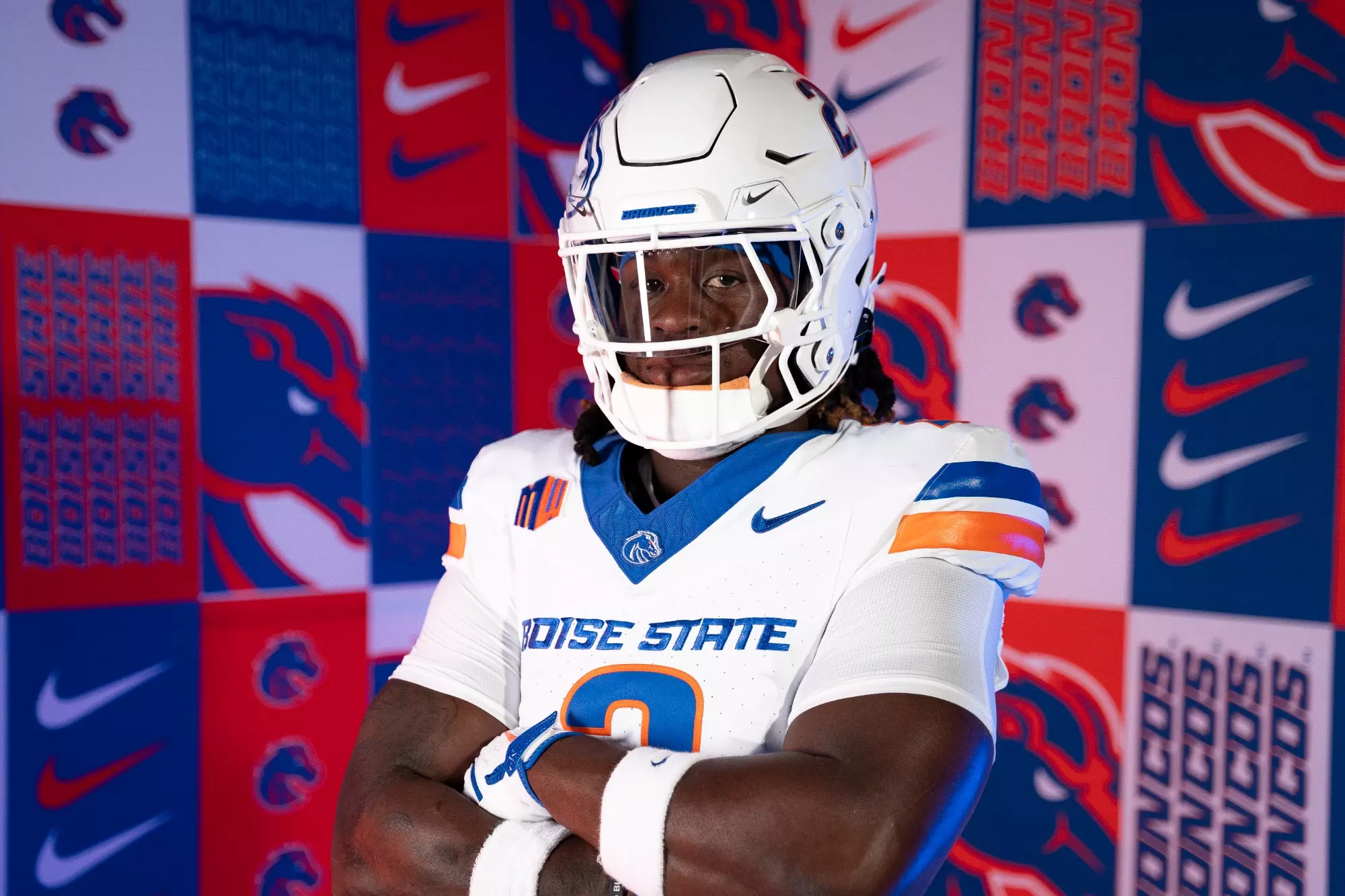 Boise State Athletics, Football, Jeanty EA uniform shoot, Photo by Kenna Harbison