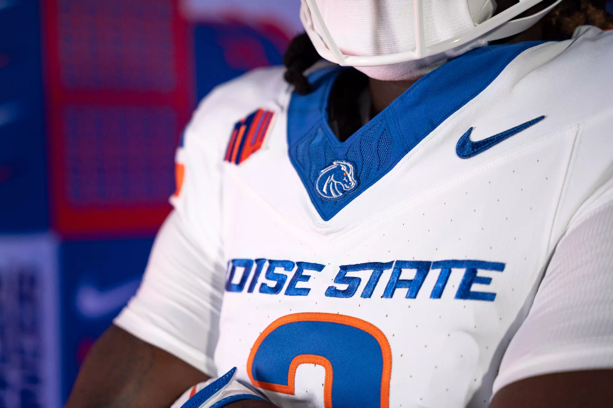Boise State Athletics, Football, Jeanty EA uniform shoot, Photo by Kenna Harbison