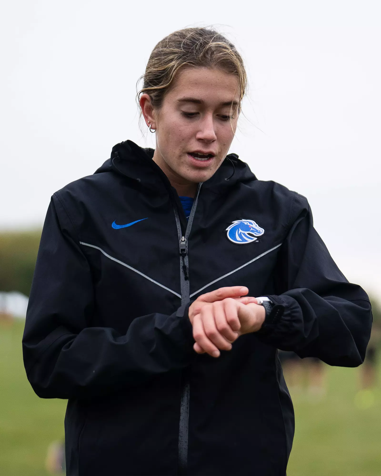 Kaiya Robertson before the 2023 Nuttycombe Invite
