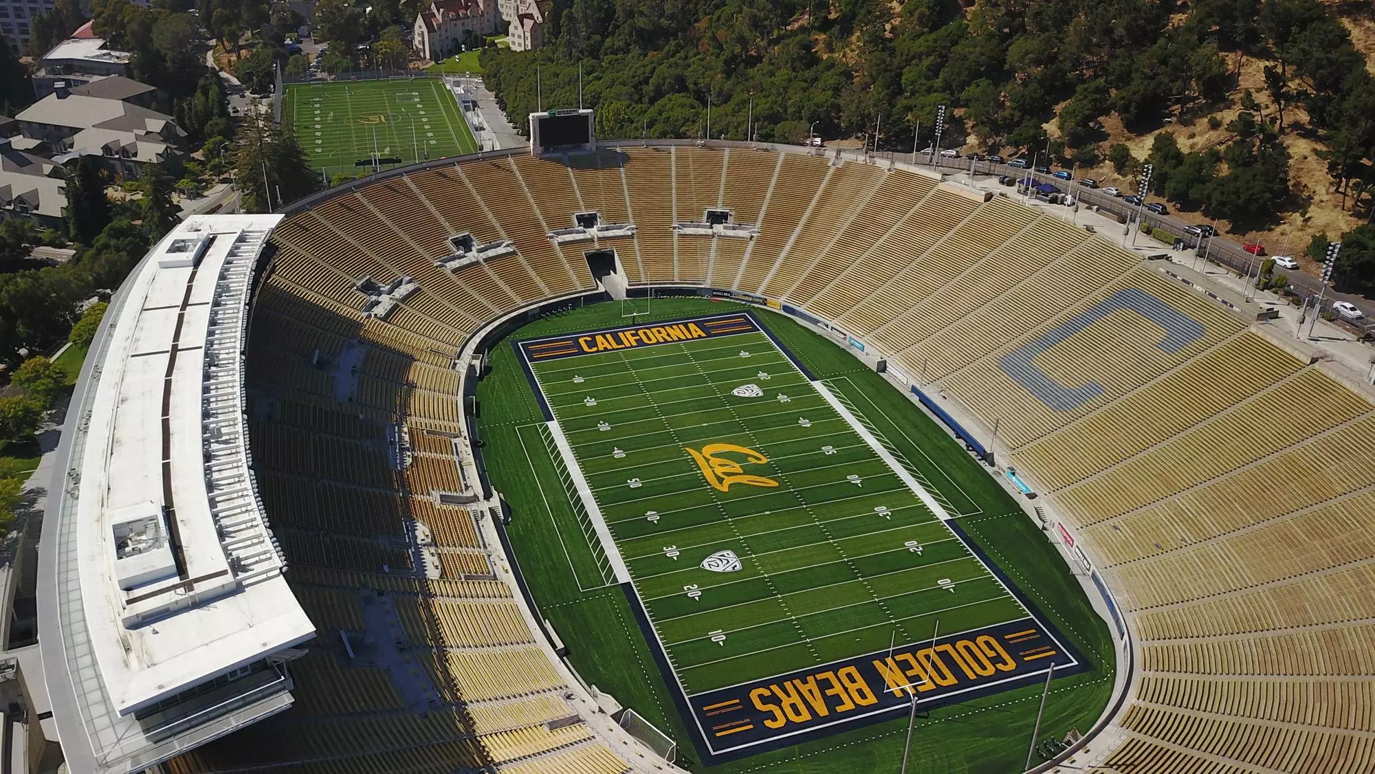 California Memorial Stadium overhead
