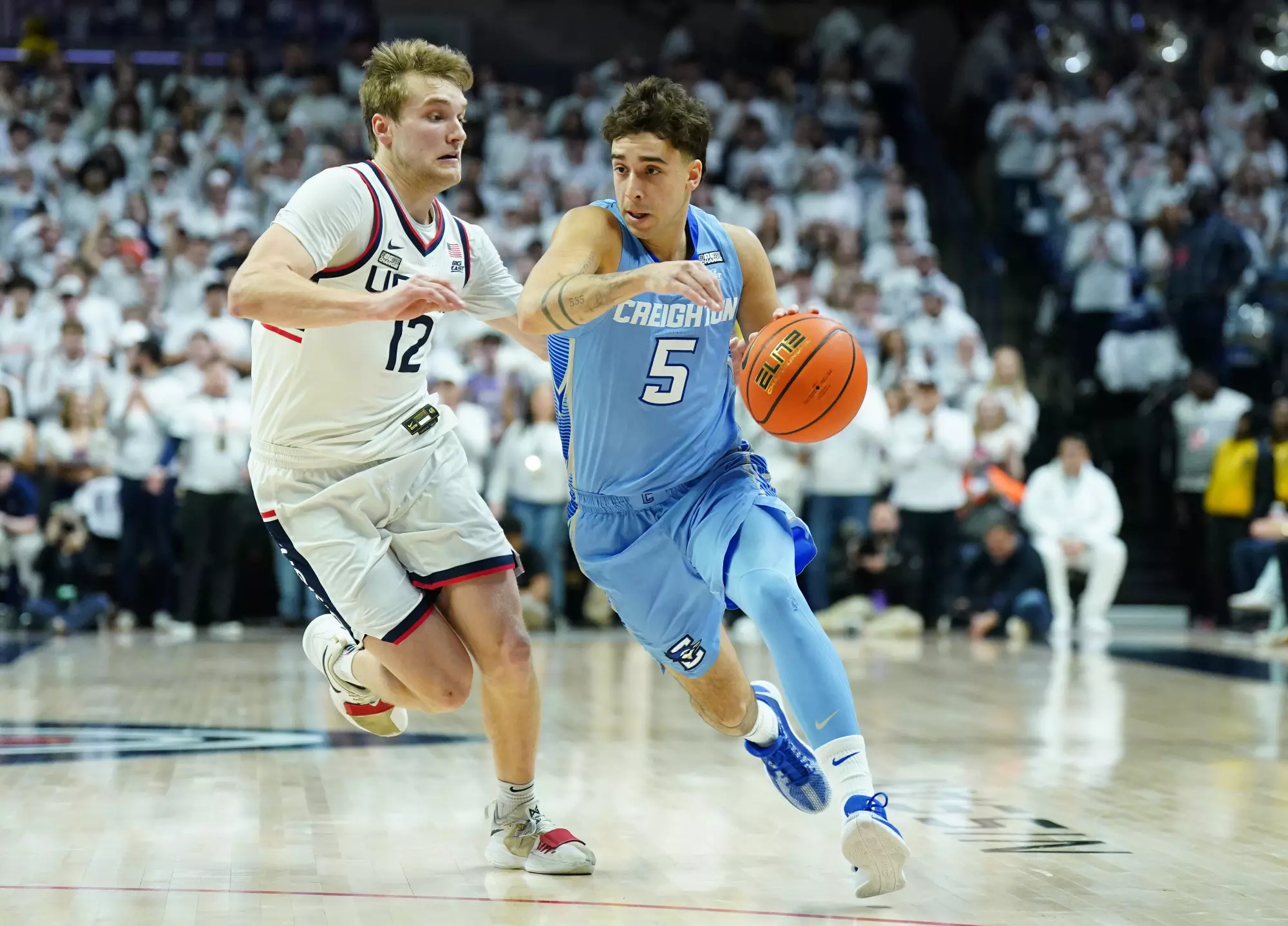 Top-Ranked Huskies Snap Men’s Basketball’s Win Streak - Creighton