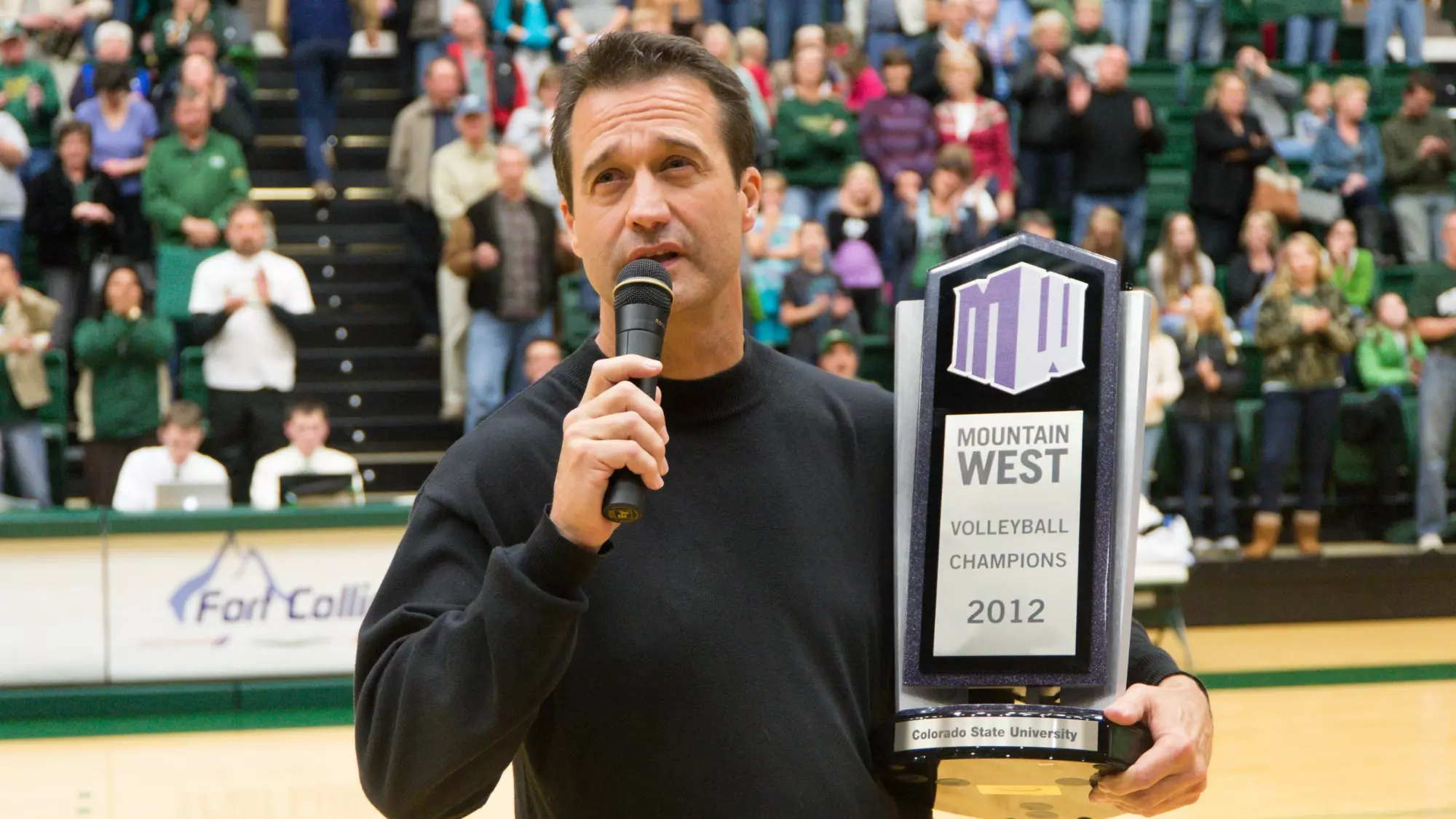 CSU Volleyball vs. New Mexico in Moby Arena. CSU won 3-1 and won the Mountain West Conference Title. November 23, 2012