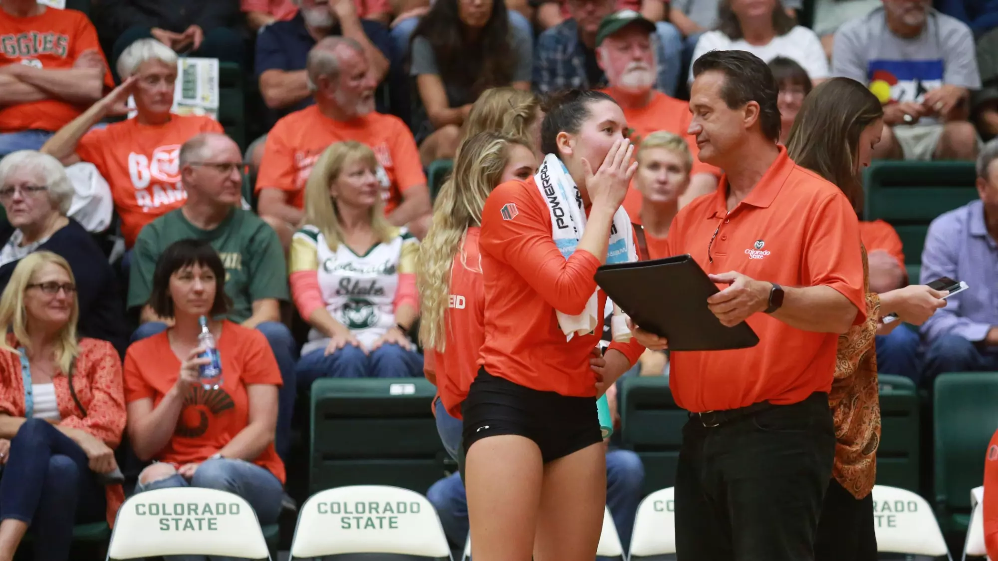 2019 Colorado State Volleyball vs. No. 19 Colorado, 9/12/19, Fort Collins, Colo., Moby Arena, Orange Out, Golden Spike Trophy,