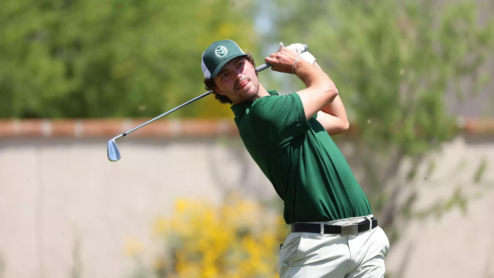 30 APR 2023: The 2023 Mountain West Men's Golf Championship is held at the Catalina Course at Omni Tucson National Resort in Tucson, AZ. Justin Tafoya/NCAA Photos