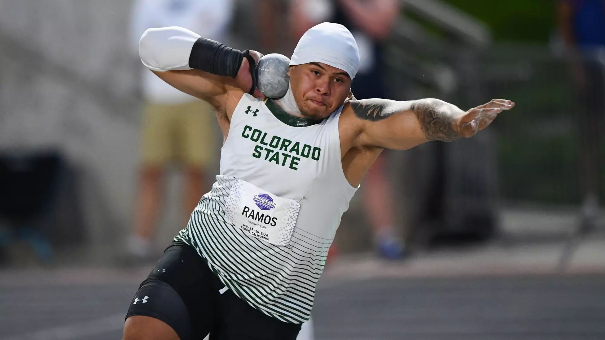 15 MAY 2026: The 2026 Mountain West Men’s and Women’s Outdoor Track and Field Championship is held at Veteran's Memorial Stadium in Clovis, CA. (Tanner Pearson/MW Photos)