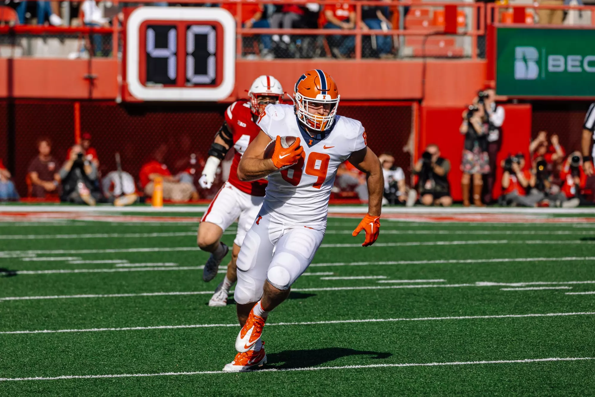 Tip Reiman (89)
Illinois Fighting Illini Football vs. Nebraska - 10/29/2022
