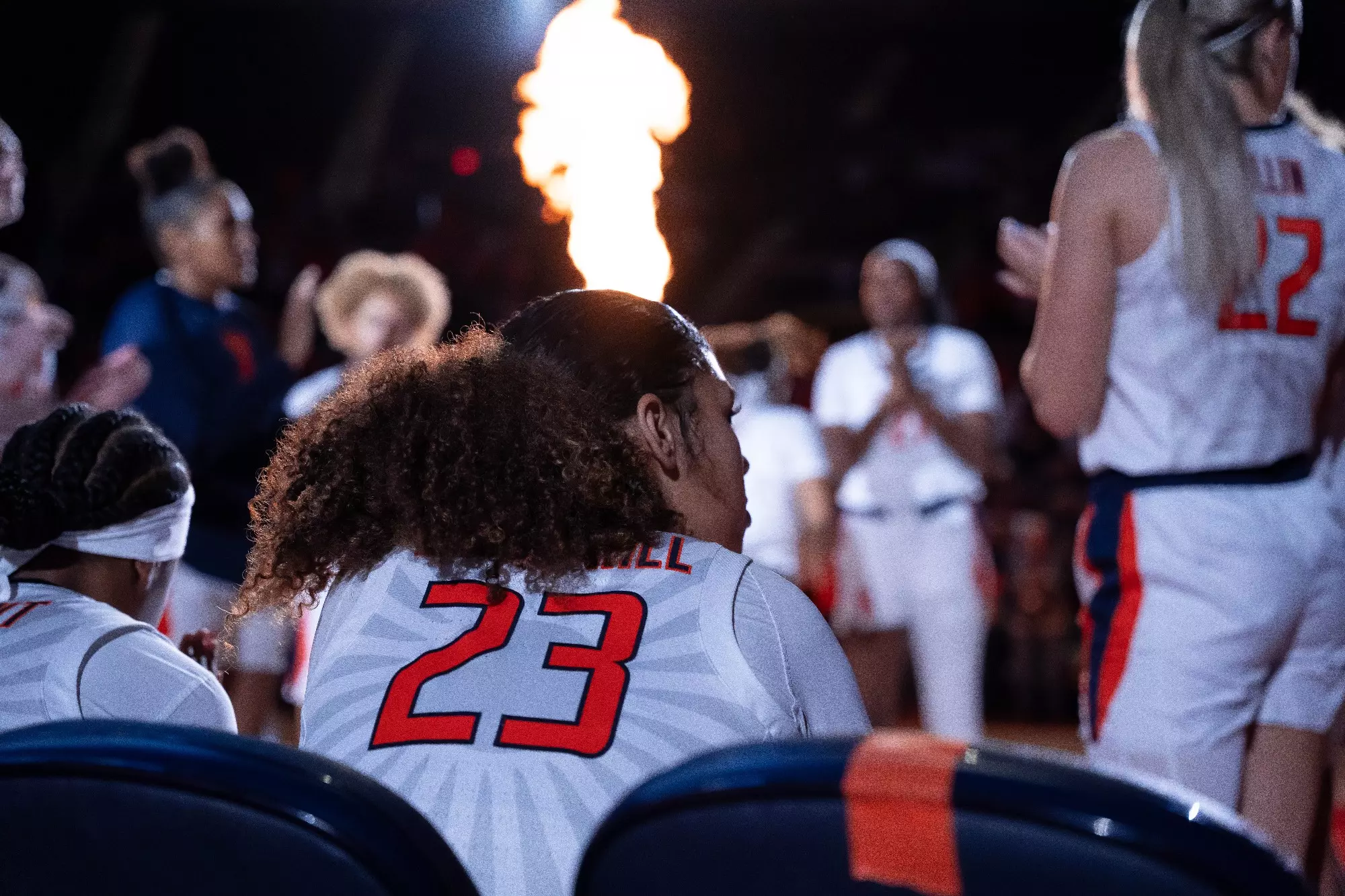 CHAMPAIGN, IL - December 10, 2023 - Illinois Forward Brynn Shoup-Hill (#23) before the game between the Michigan Wolverines and the Illinois Fighting Illini at State Farm Center in Champaign, IL. Photo By Madison Dabrowski