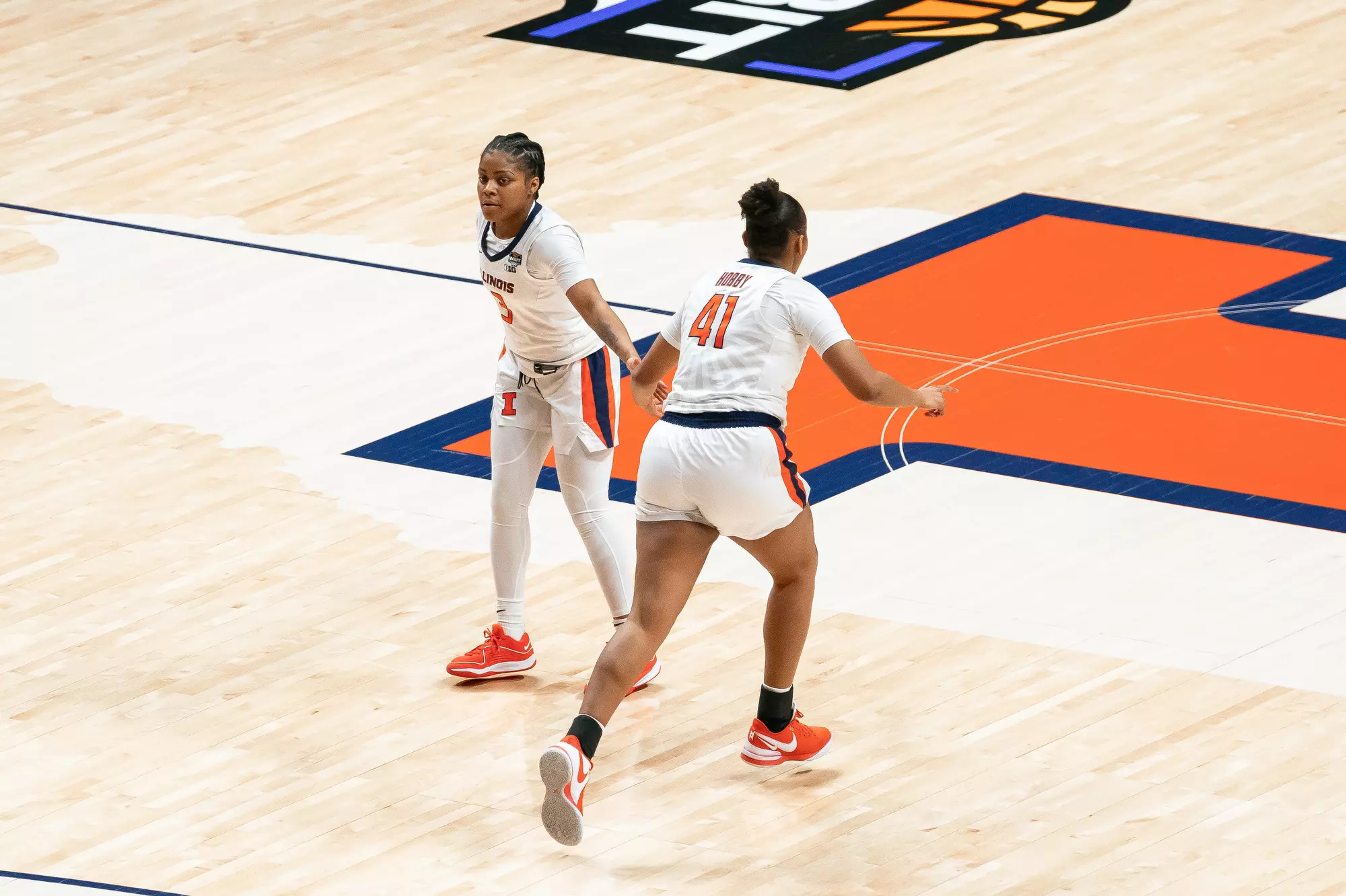 CHAMPAIGN, IL - March 24, 2024 - Photos taken during the 2024 WBIT Second Round game between the Stony Brook Seawolves and the Illinois Fighting Illini at State Farm Center in Champaign, IL. (Photo By Kevin Snyder /Illinois Athletics)