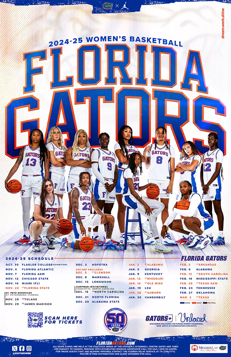 2024-25 Women's Basketball Poster
