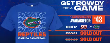 Get Rowdy for a Game | T-Shirt Ticket Package Available for $43 | Dec 17 | Sold out Dec 21 & 29
