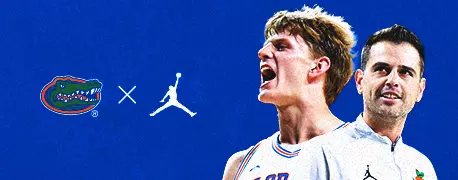 Gators X Jordan | Haugh celebrating and Golden smiling