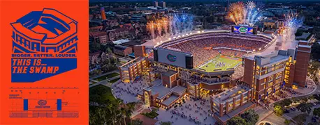 Bigger. Better. Louder. This is The Swamp | artist rendering of renovated stadium