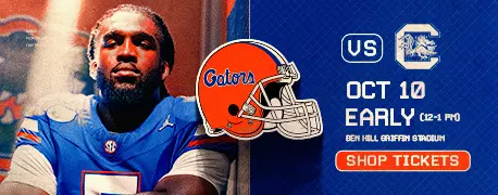 Gators vs South Carolina Oct 10 EARLY Ben Hill Griffin Stadium Shop Tickets
