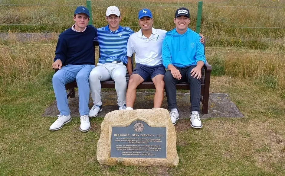 Golf foursome in Scotland