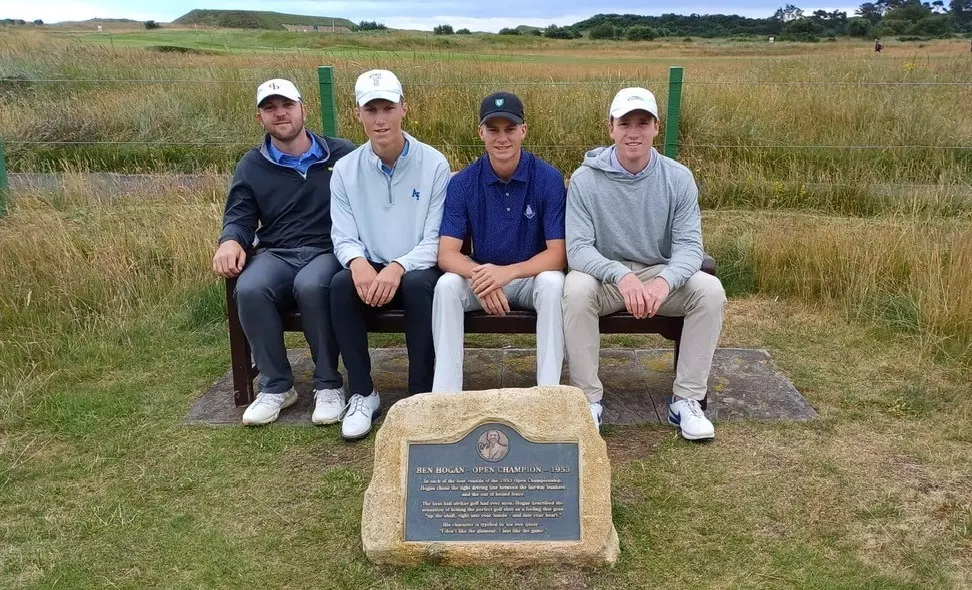 Golf foursome in Scotland