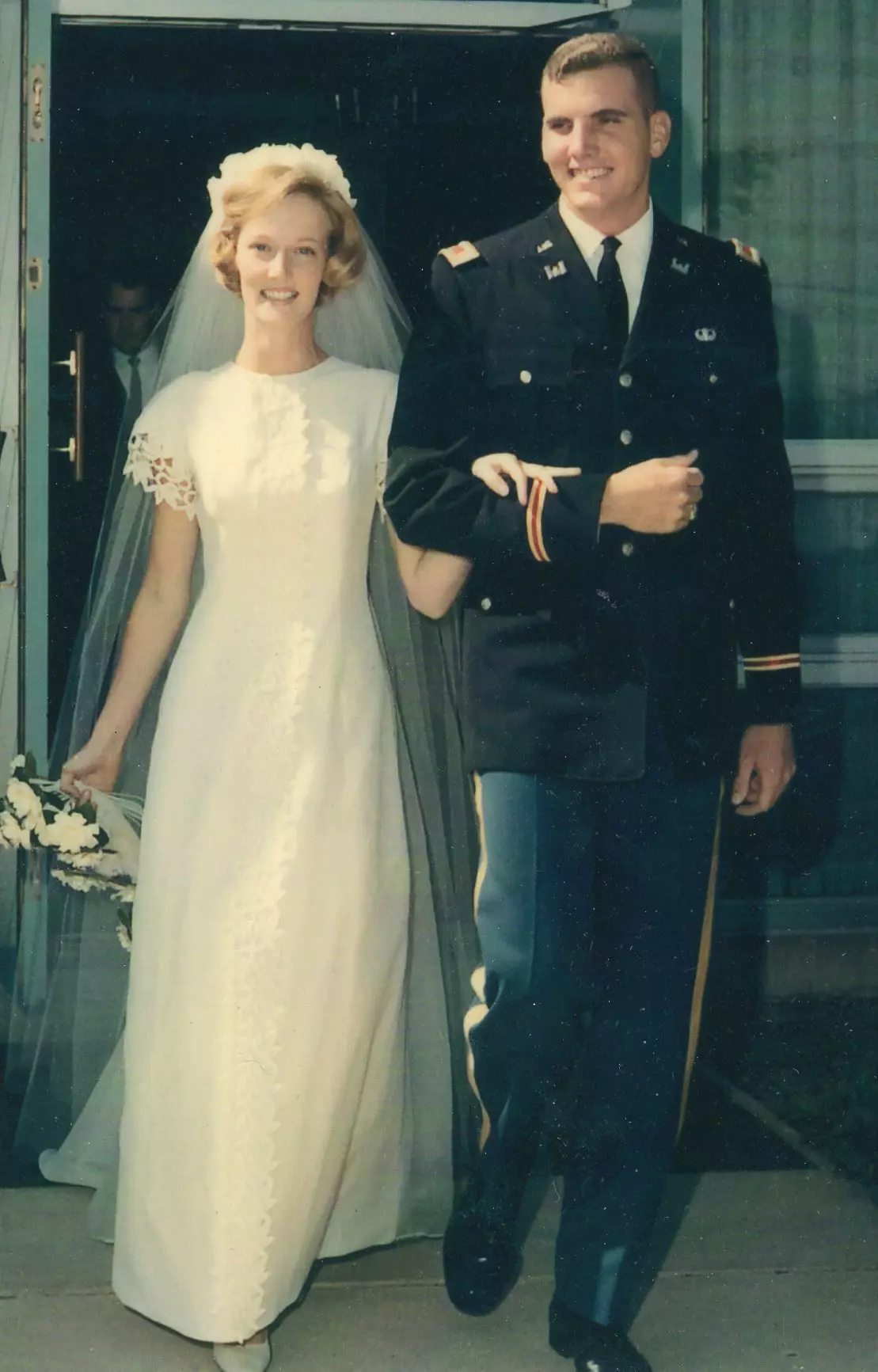 Gordon Treweek marrying his high school sweetheart Sally Schneller