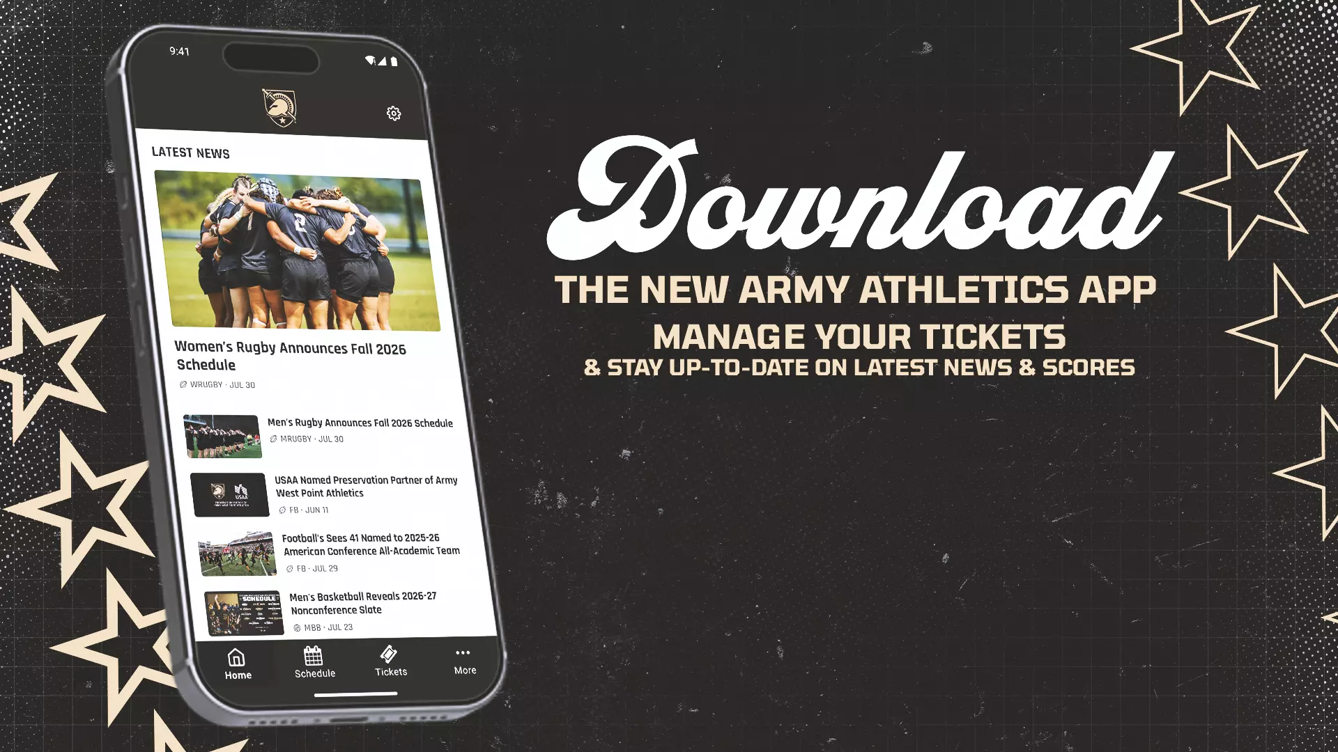 Download the NEW Army Athletics App!