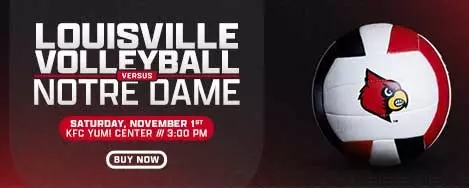 Lock in your seats for Louisville Volleyball vs. Notre Dame inside the KFC Yum! Center!