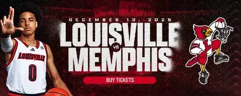 Get tickets to Louisville Men's Basketball vs. Memphis on December 13th!