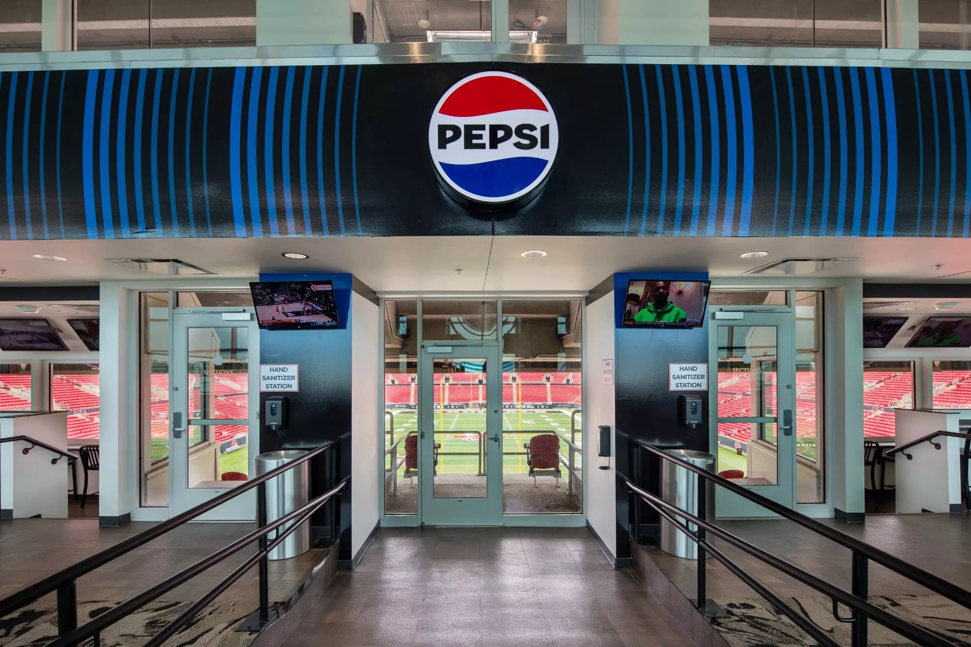 View from inside the Pepsi Club at L&N Stadium