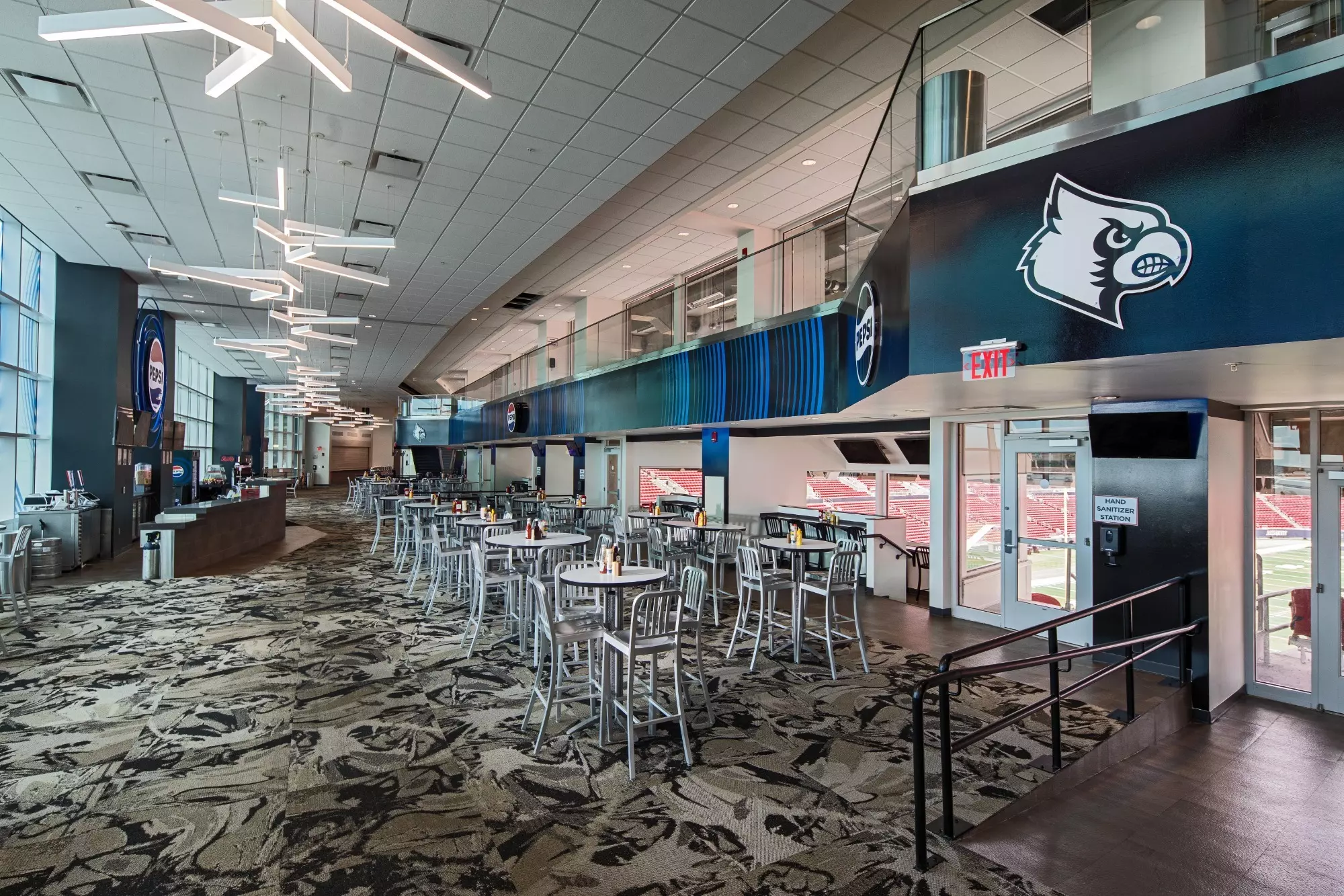 Inside the Pepsi Club at L&N Stadium