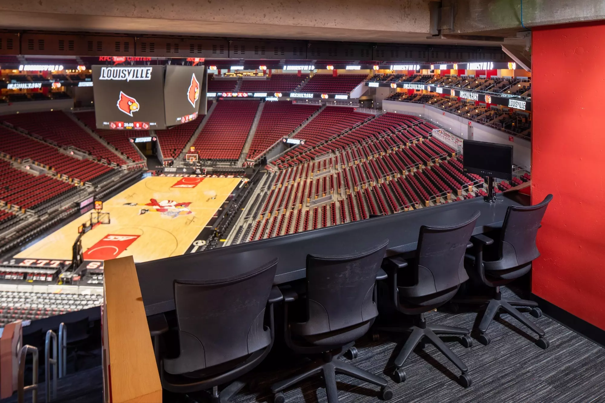 These private box seats deliver an array of amenities, including access to the premium Angel's Envy club space.