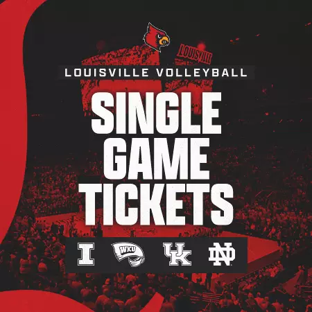 Lock in your seats for Louisville Volleyball's matches at the KFC Yum! Center!