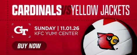 Lock in your seats for Louisville Volleyball vs. Georgia Tech inside the KFC Yum! Center