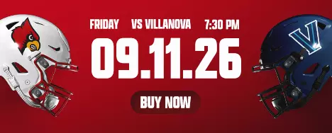 Secure your seats for Louisville Football vs. Villanova on Sept. 11th!