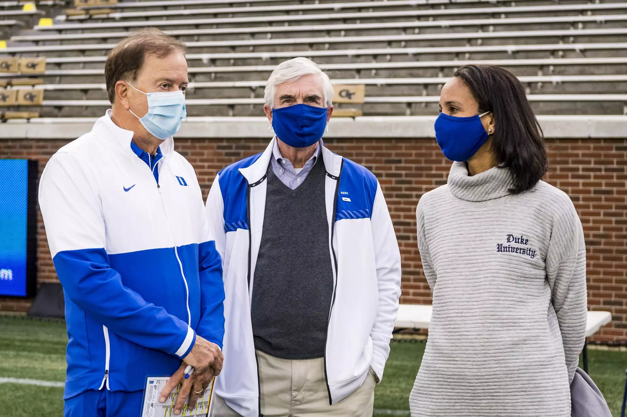 Duke Football takes on the Georgia Tech Yellow Jackets at the Bobby Dodd Stadium on November 28, 2020 at Atlanta, Georgia.