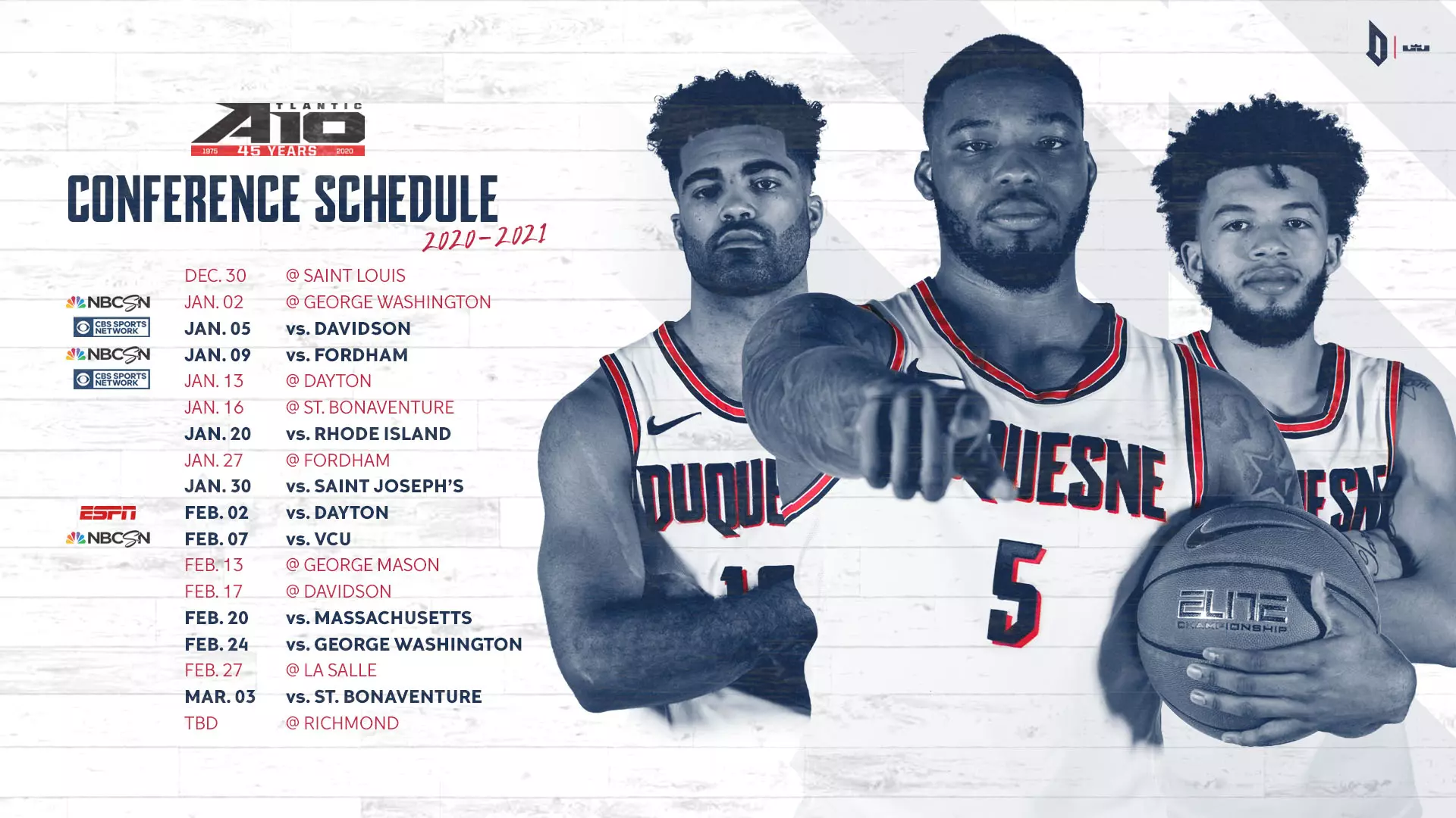 2020-21 Atlantic 10 Men's Basketball Schedule Announced - Duquesne University Athletics 2020-21-atlantic-10-men-s-basketball-schedule-announced-duquesne-university-athletics