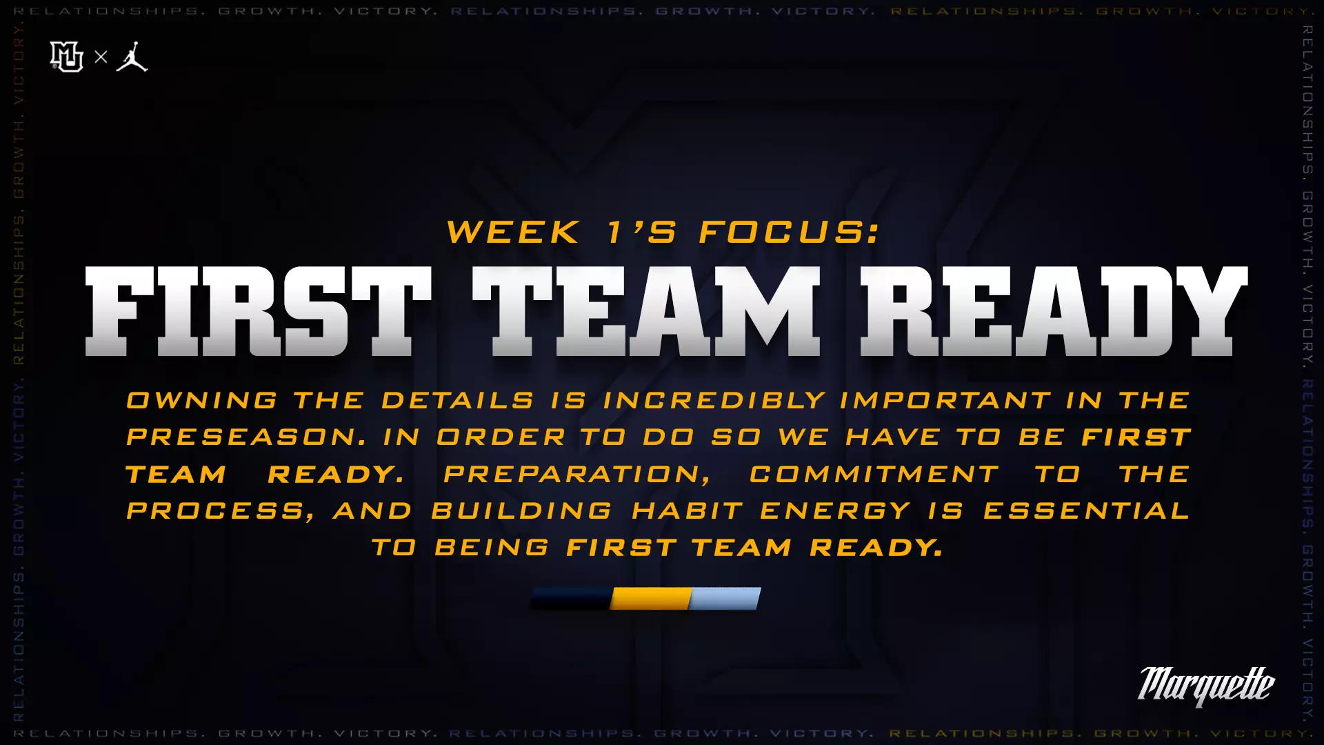 Week #1 Focus