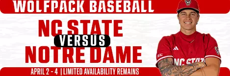 Baseball vs. Notre Dame Series Banner Ad