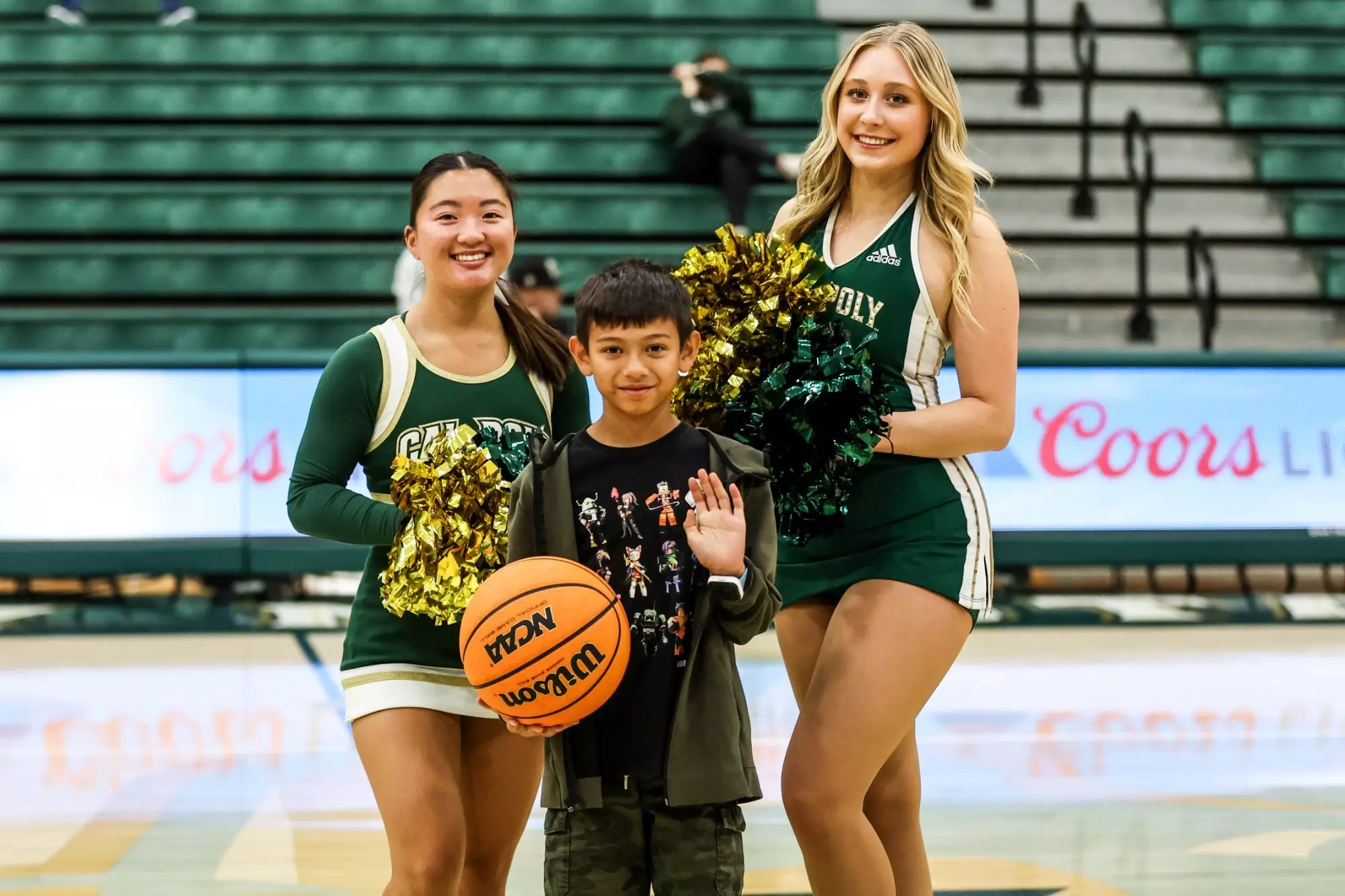 Cal Poly Men’s Basketball hosted Cal State LA for an exhibition. Photo by Owen Main