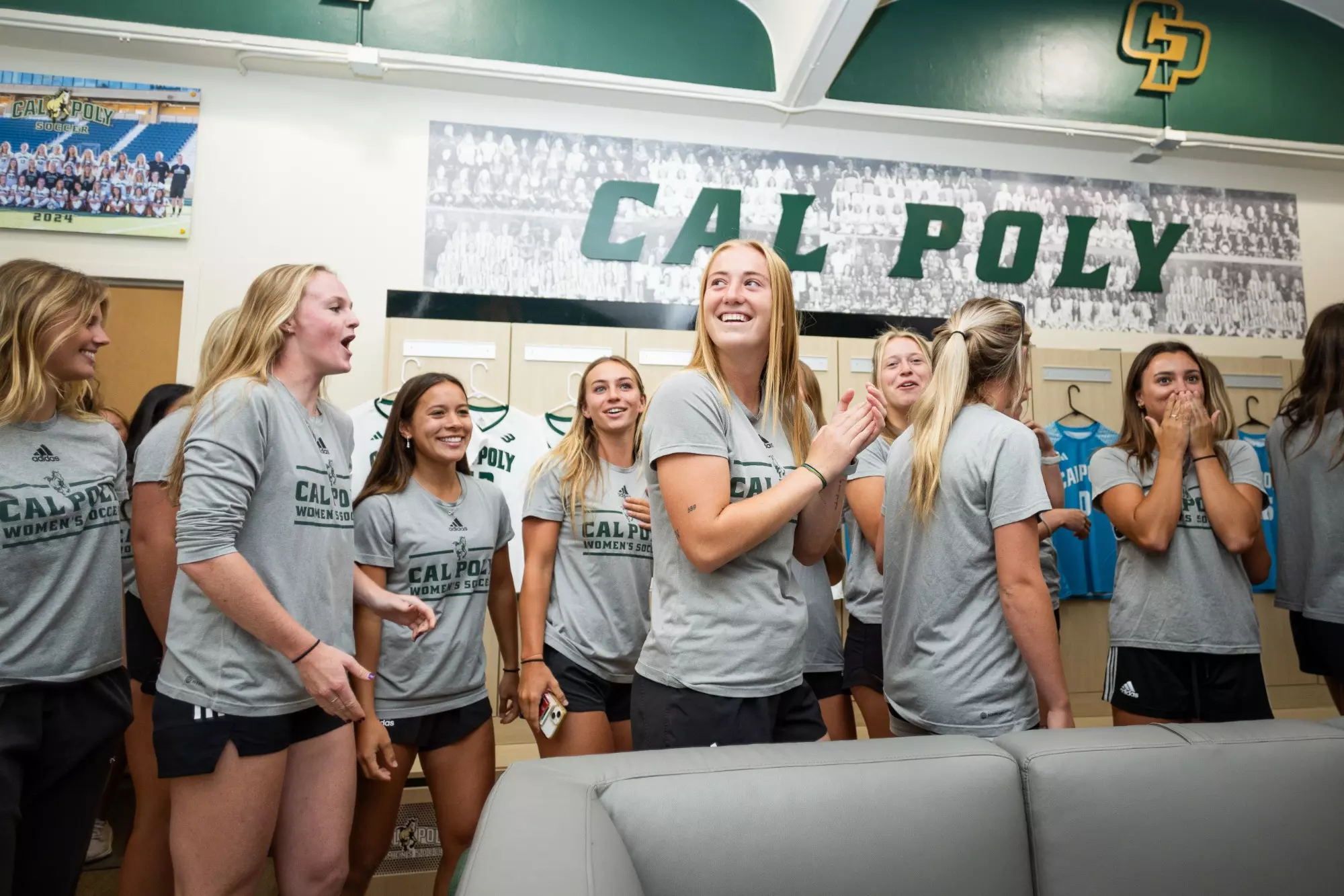 Cal Poly Women’s Soccer Locker Room Ribbon Cutting. Photo by Owen Main 7/29/24