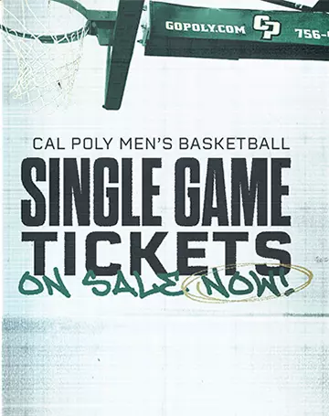 26 Cal Poly men’s basketball single-game tickets on sale now.