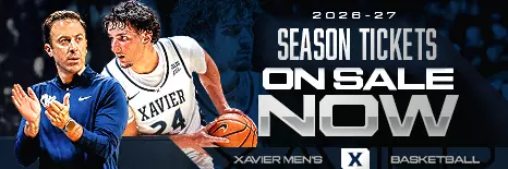 2026-27 Men's Basketball Season Tickets On Sale - GoXavier.com Graphics