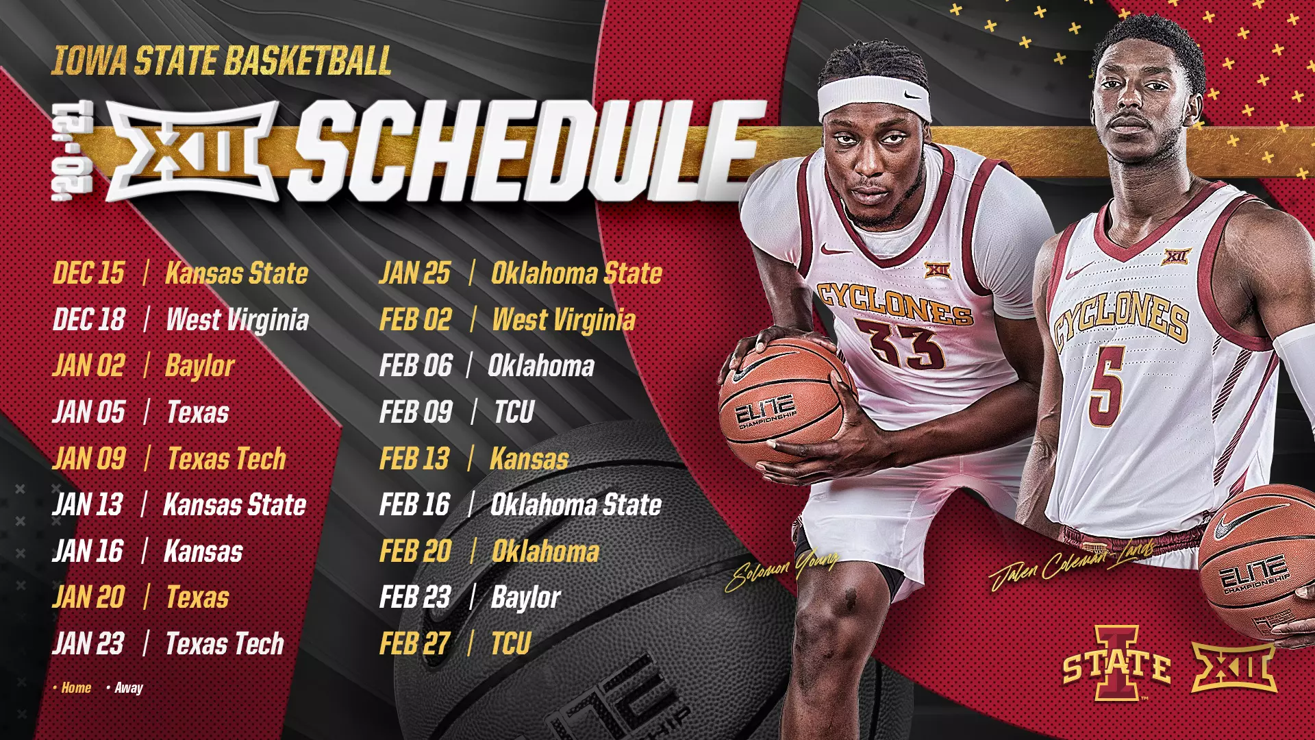 Cyclone MBB Big 12 Schedule Announced - Iowa State University Athletics cyclone-mbb-big-12-schedule-announced-iowa-state-university-athletics