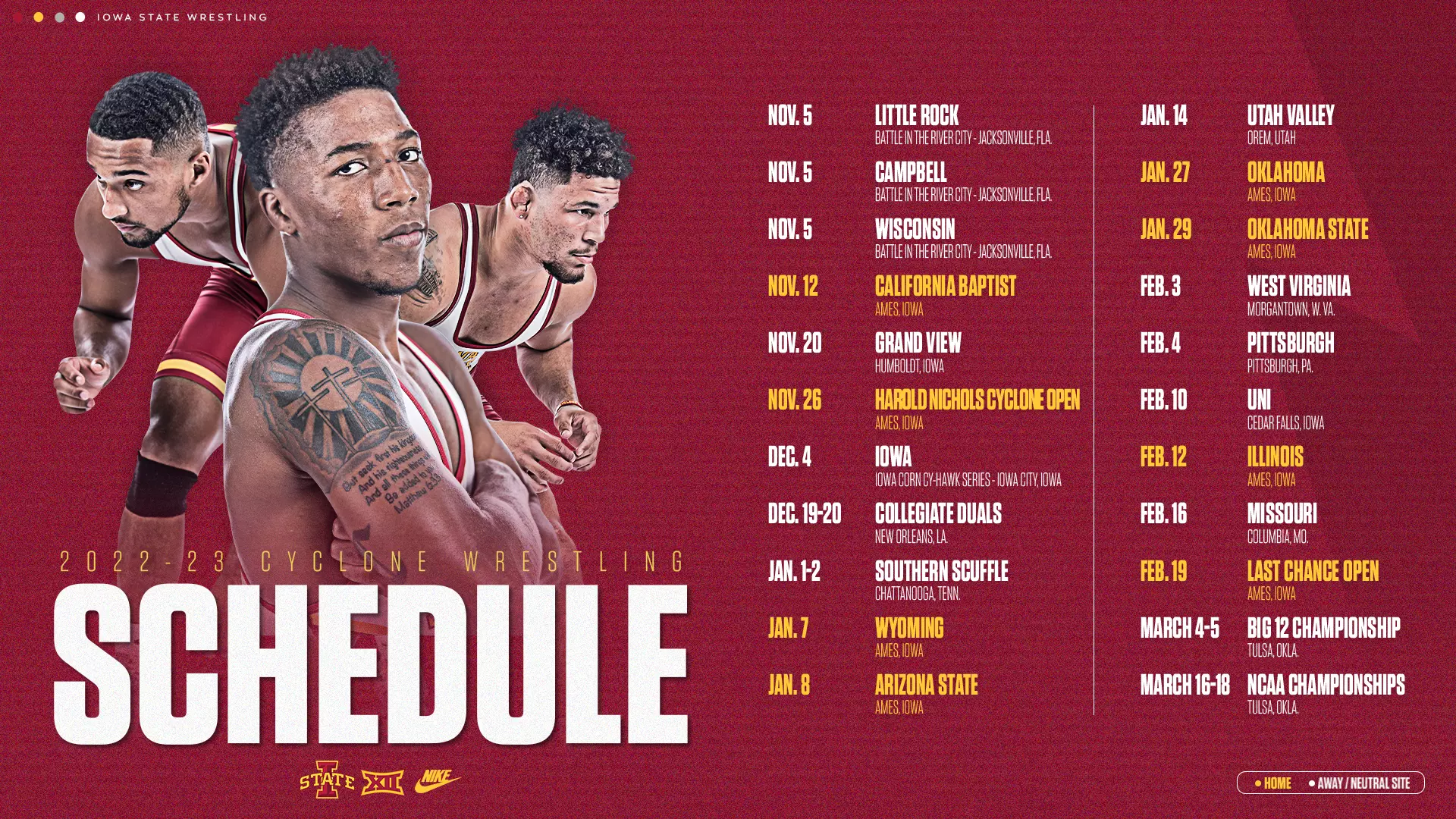 Iowa State Releases 2022-23 Wrestling Schedule - Iowa State University Athletics iowa-state-releases-2022-23-wrestling-schedule-iowa-state-university-athletics