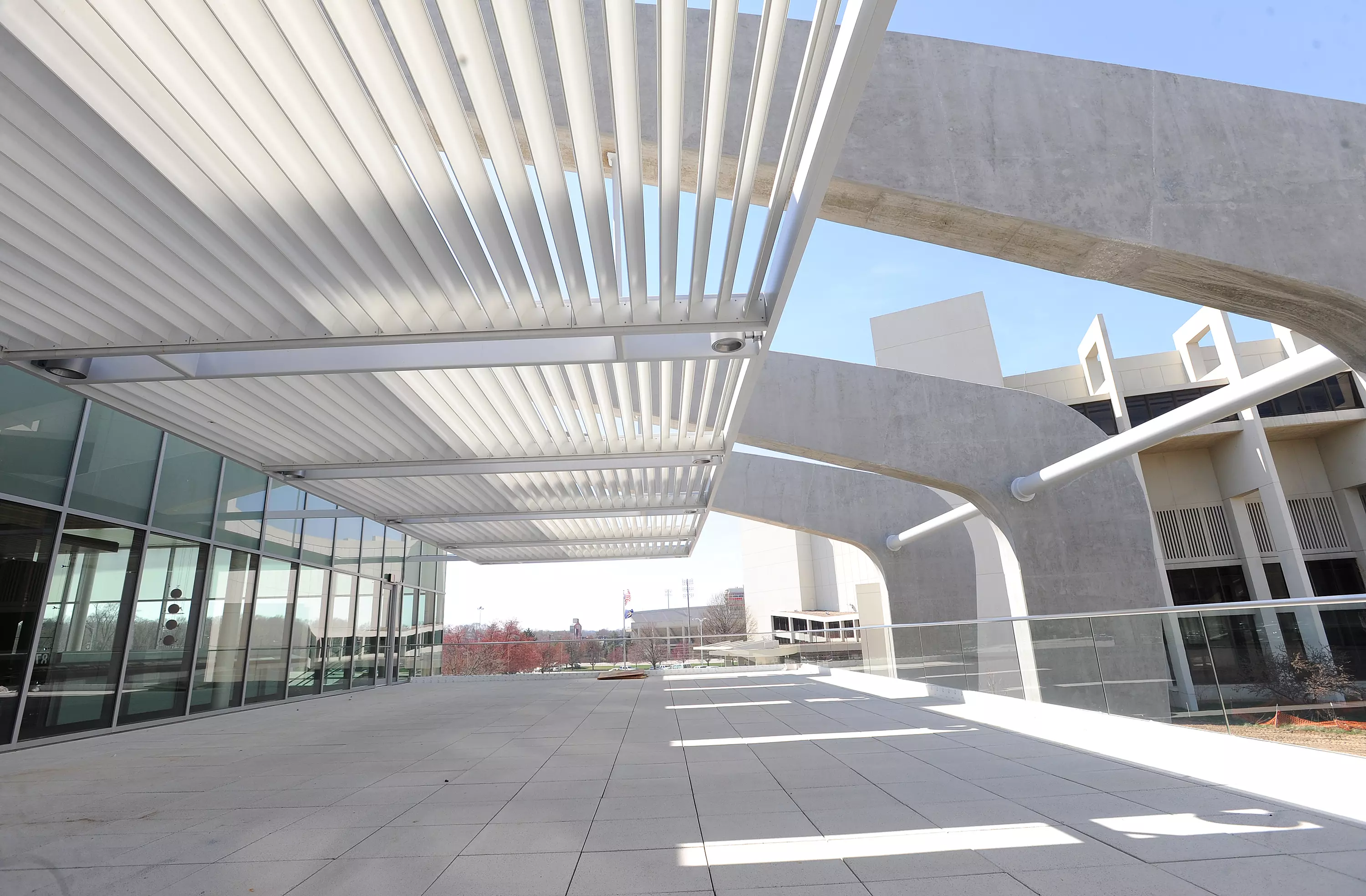 Cook Hall outside terrace.