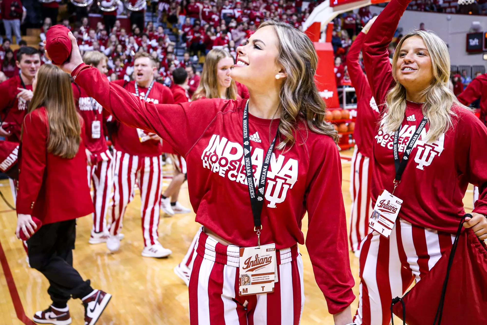 BLOOMINGTON, IN - FEBRUARY 04, 2023 - SAB during the game between the Purdue Boilermakers and the Indiana Hoosiers at Simon Skjodt Assembly Hall in Bloomington, IN. Photo By Pearson Georges/Indiana Athletics