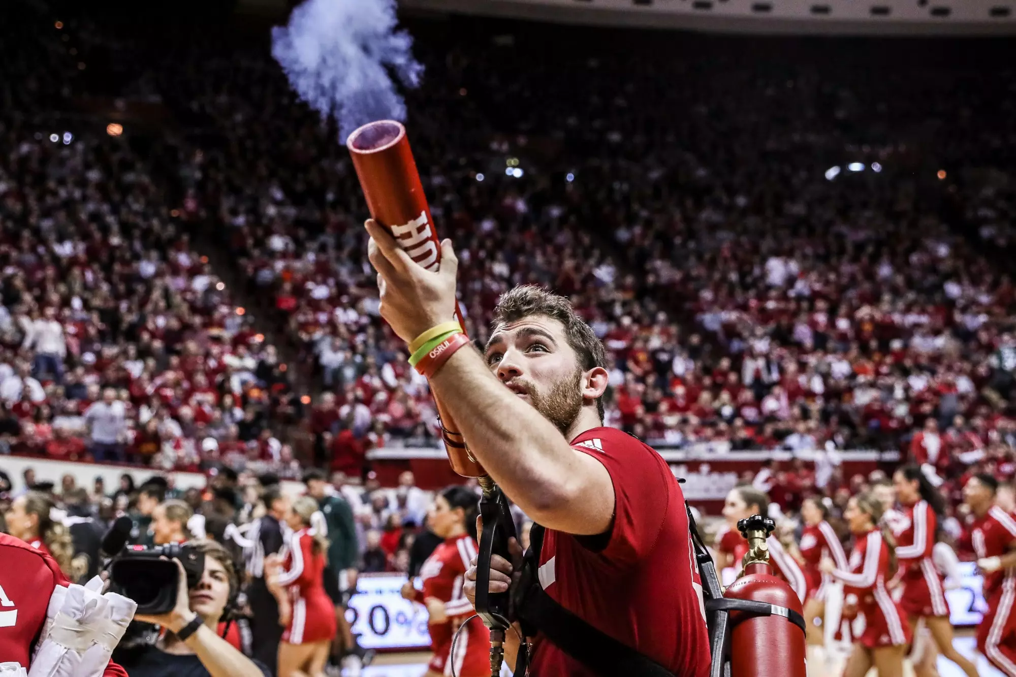 BLOOMINGTON, IN - JANUARY 23, 2020 - during the game between the Michigan State Spartans and the Indiana Hoosiers at Simon Skjodt Assembly Hall in Bloomington, IN. Photo By Matt Begala/Indiana Athletics