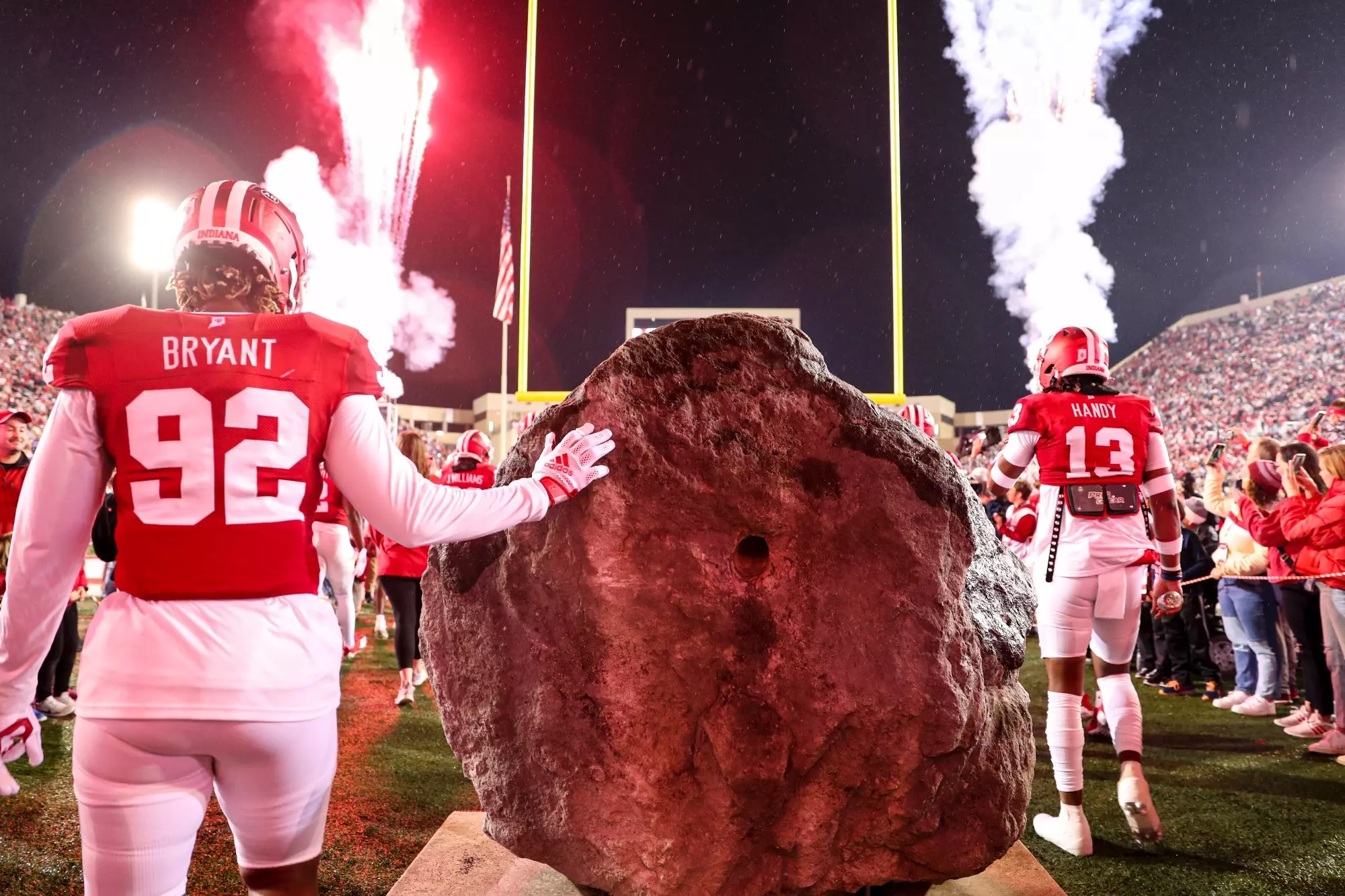 player touching Hep's Rock