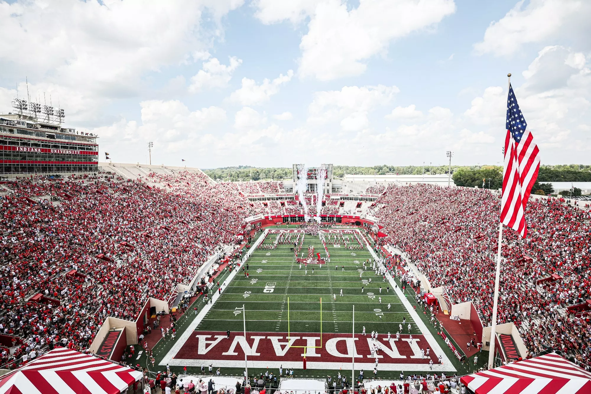 BLOOMINGTON, IN - September 02, 2023 - during the game between the Ohio State Buckeyes and the Indiana Hoosiers at Memorial Stadium in Bloomington, IN. Photo By Trent Barnhart/Indiana Athletics