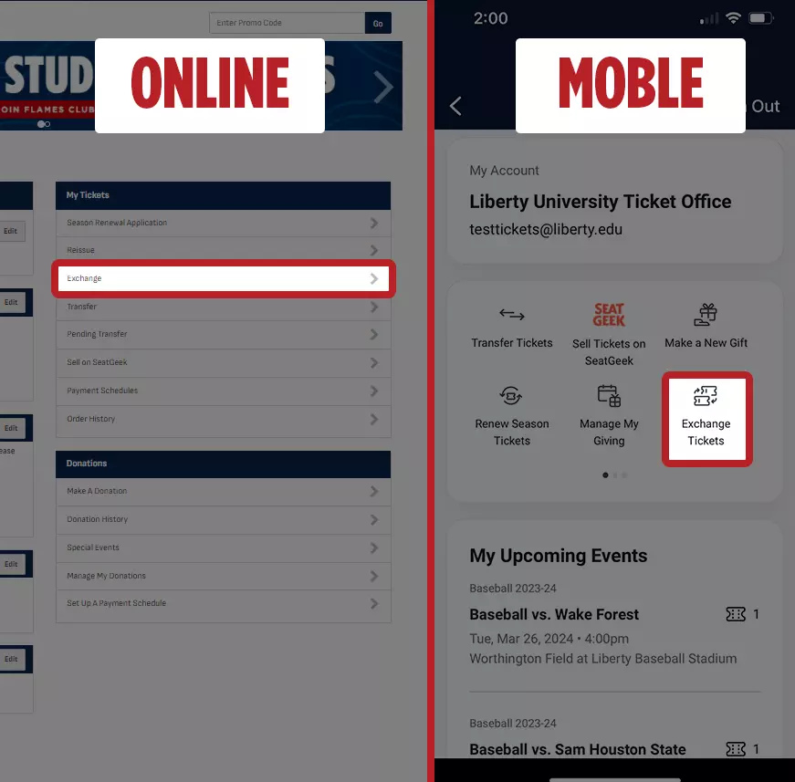 Ticket Office Baseball Voucher Exchange 2