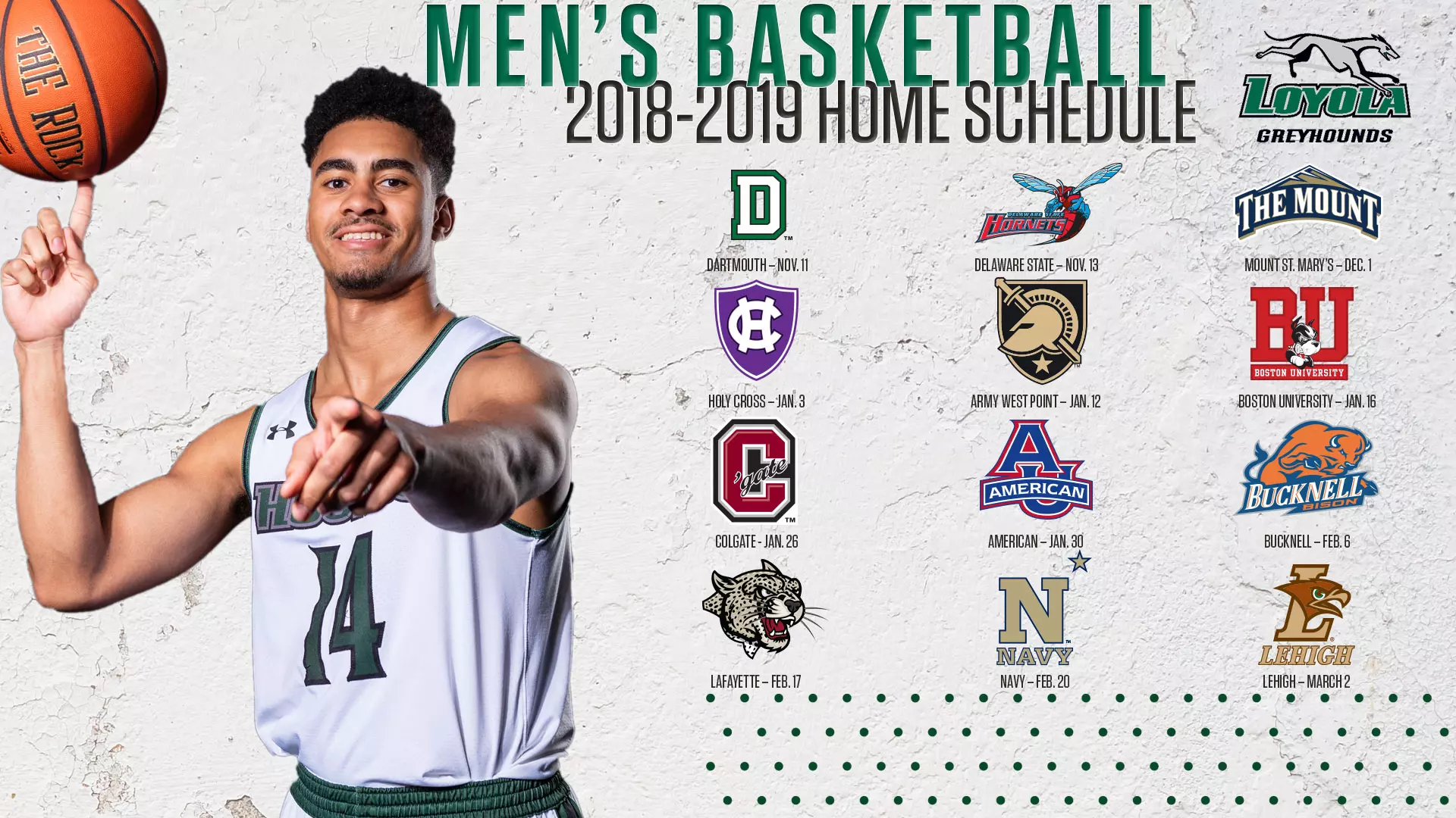 Men's Basketball Announces Patriot League Schedule, Completes 2018-19 Slate - Loyola University Maryland Athletics men-s-basketball-announces-patriot-league-schedule-completes-2018-19-slate-loyola-university-maryland-athletics