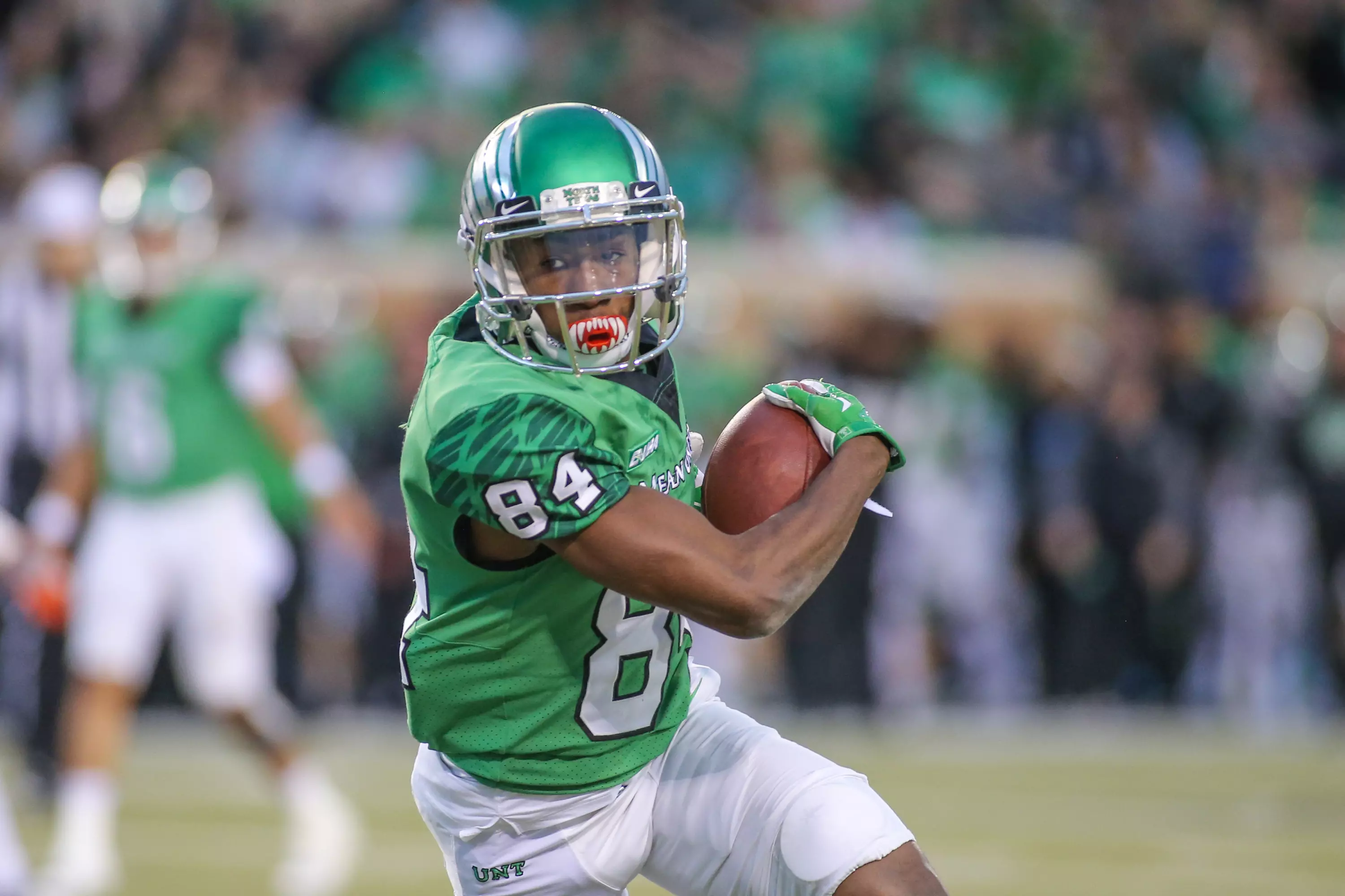 Jaelon Darden scored two touchdowns to ignite the North Texas offense in the first half