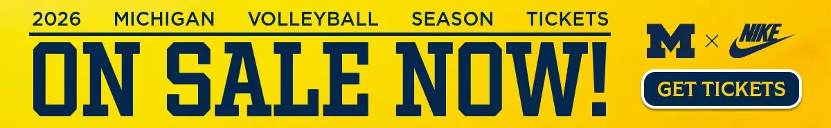 2026 Michigan Volleyball New Season Tickets On Sale